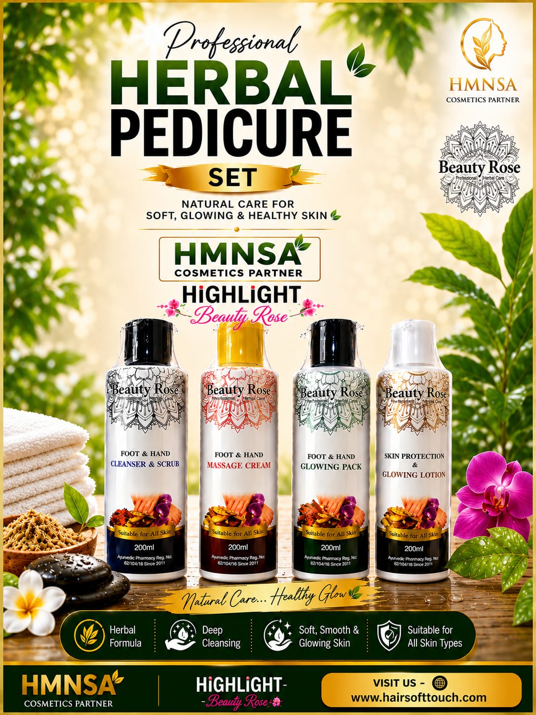 Beauty Rose Pedicure Set