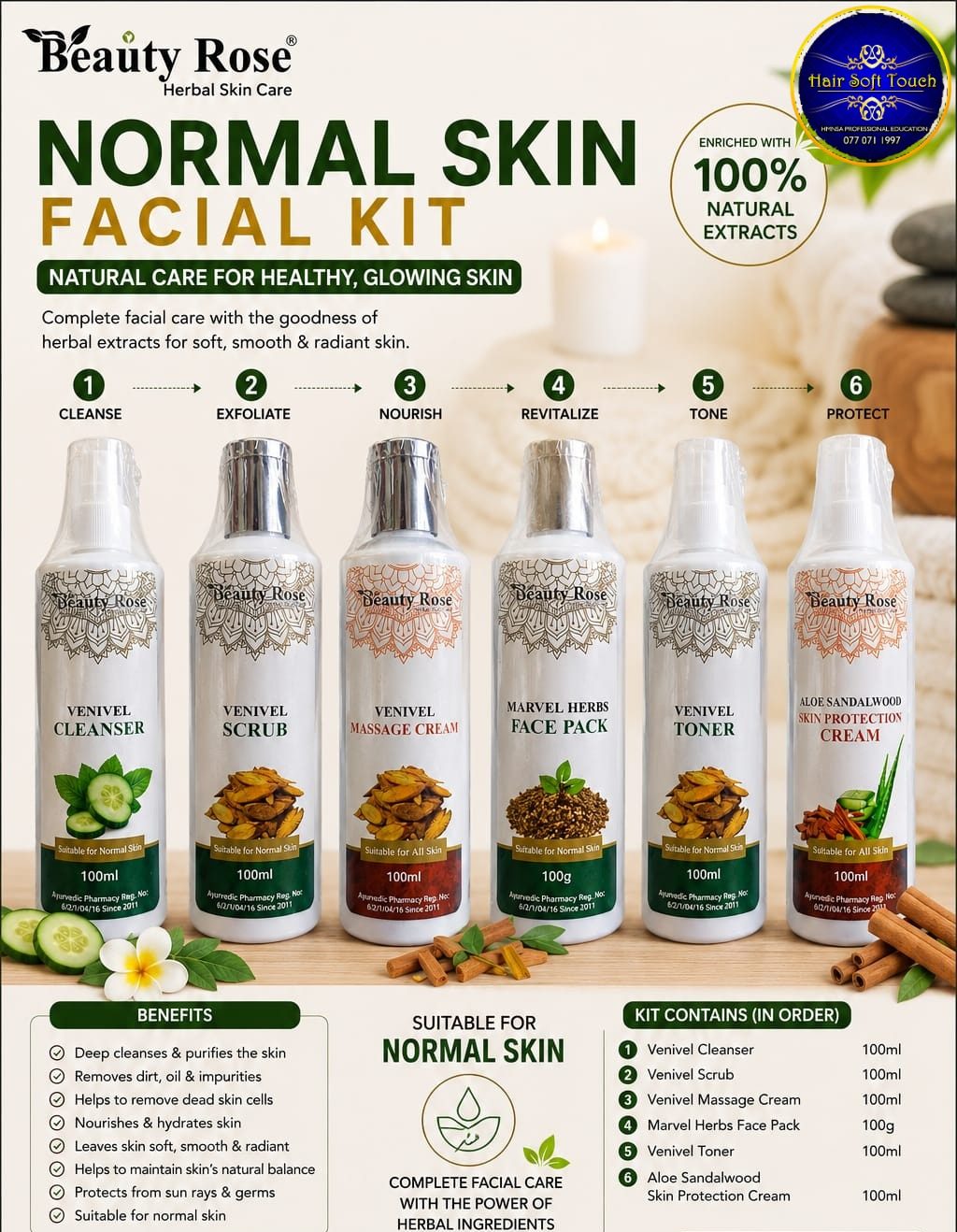 Beauty Rose Facial Kit For Normal Skin