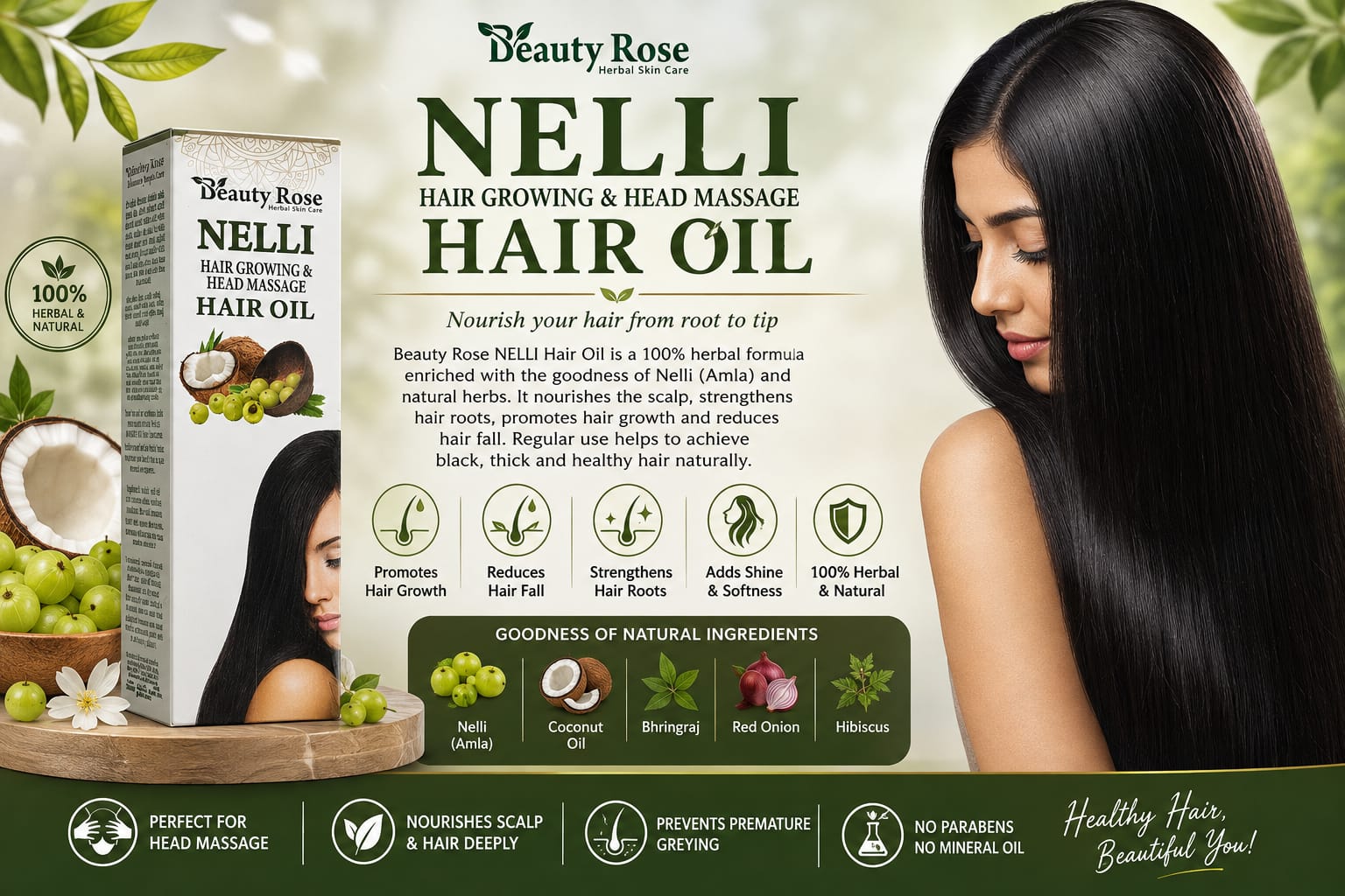Beauty Rose Nelli Hair oil