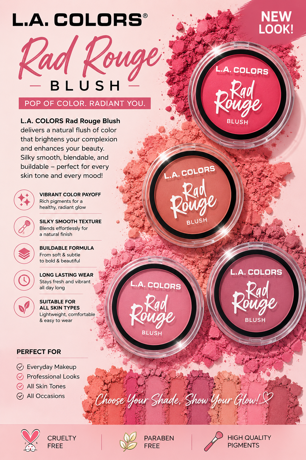 L.A. COLORS Rad Rouge Blush