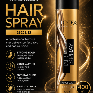 TOTEX Cosmetic Hair Spray Gold 400ml